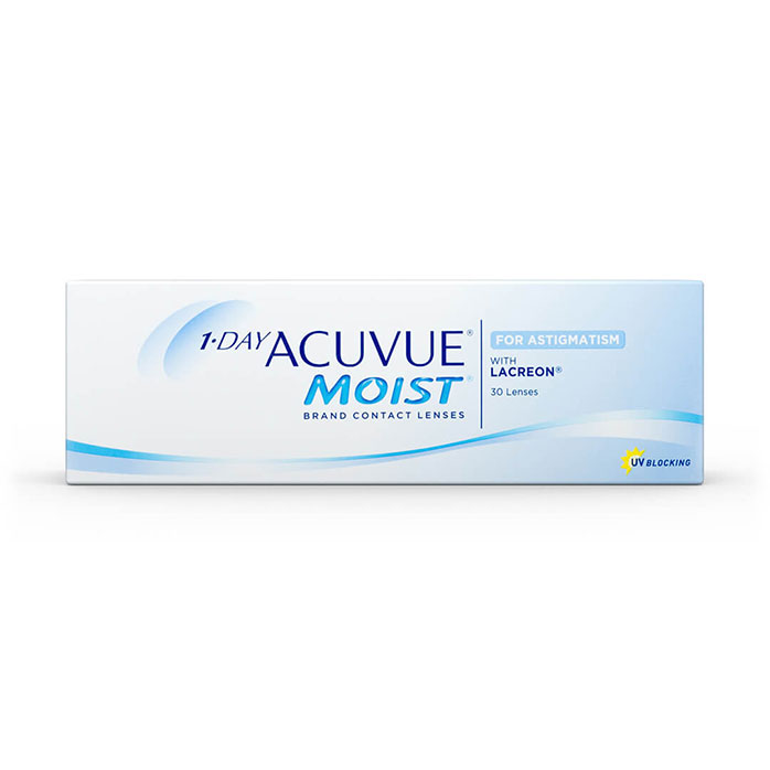 1 Day Acuvue Moist Contact Lenses for Astigmatism 30 pack